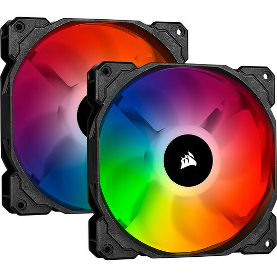 Corsair iCue SP140 RGB Pro - 140 mm (Pack de 2) + Contrôleur Lighting Node Core