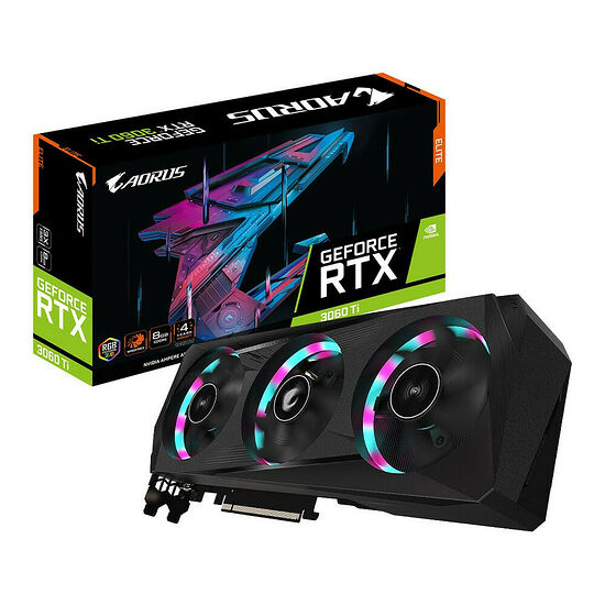 Aorus GeForce RTX 3060 Ti ELITE Rev 2.0 (LHR)