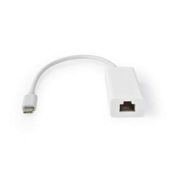 Adaptateur réseau USB-C vers RJ45 - Blanc - Nedis