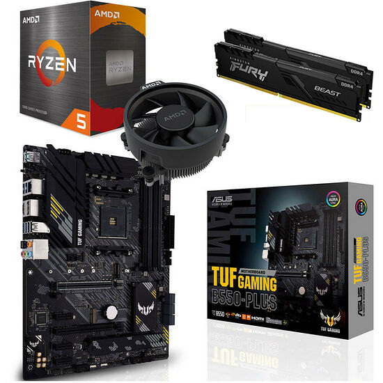 Kit évo Ryzen 5 5600X + Asus TUF GAMING B550-PLUS + 16 Go