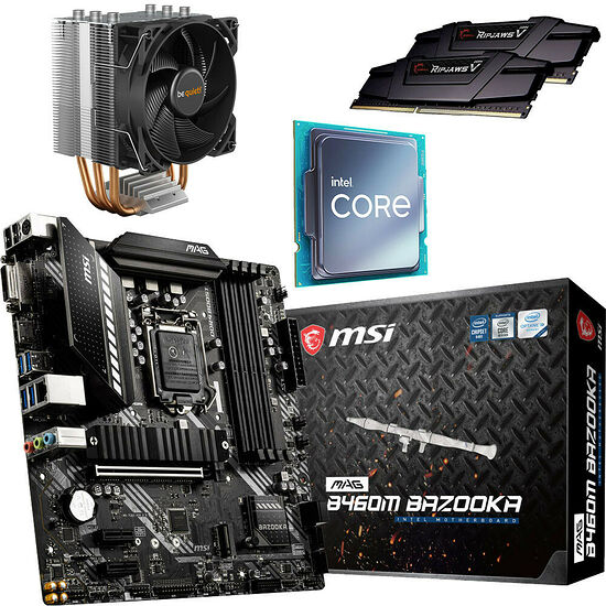 Kit d'évo Core i5-10400F (Tray) + B460M BAZOOKA + Pure Rock Slim 2 + 16 Go
