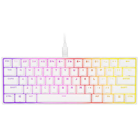 Corsair K65 Mini - Blanc (MX Red) (AZERTY)