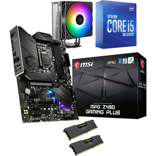 Kit d'évo Core i5-10600K + MSI MPG Z490 GAMING PLUS + VT120 ARGB + 16 Go
