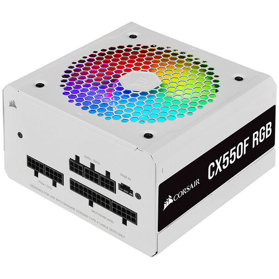 Corsair CX550F RGB (Blanc) - 550W
