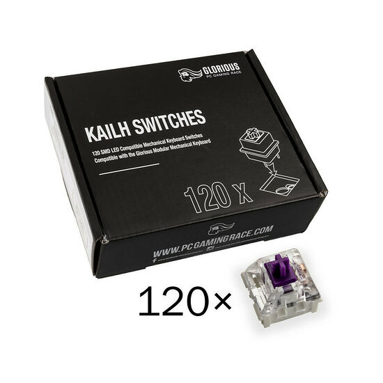 Glorious PC Gaming Race Pack de 120 switchs Kailh Pro Purple