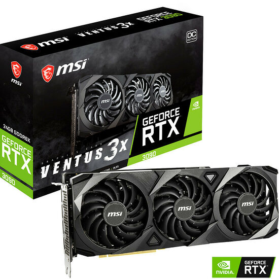 MSI GeForce RTX 3090 VENTUS 3X 24G OC