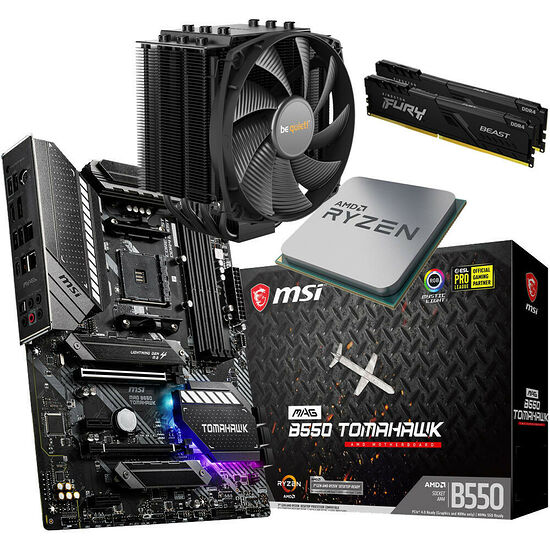 Kit évo Ryzen 5 5600X (version bulk) + MSI B550 Tomahawk + Dark Rock 4 + 16 Go