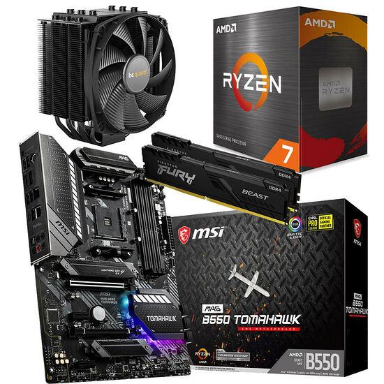 Kit évo Ryzen 7 5800X (3.8 GHz) + MSI B550 Tomahawk + Dark Rock 4 + 16 Go
