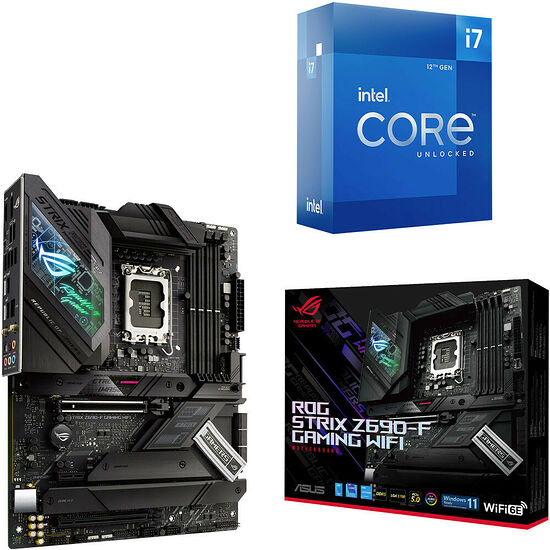 Duo Intel Core i7-12700K (3.6 GHz) + ASUS ROG STRIX Z690-F GAMING WIFI