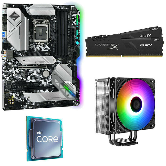 Kit évo Core i5-10400F + ASRock B460 Steel Legend + VT120 A-RGB + 16 Go