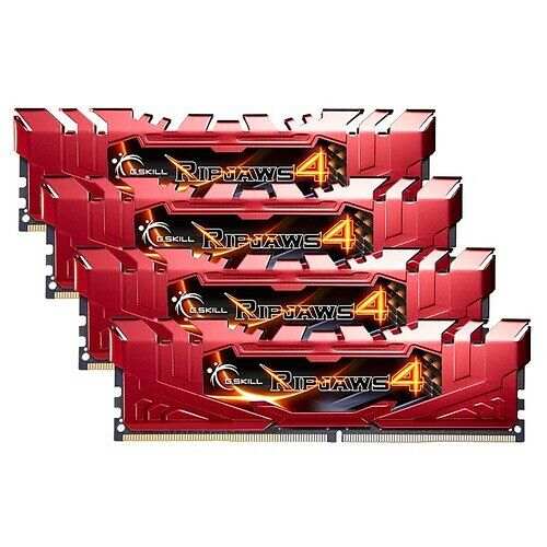 DDR4 G.Skill Ripjaws 4, Rouge, 4 x 4 Go, 2400 MHz, CAS 15