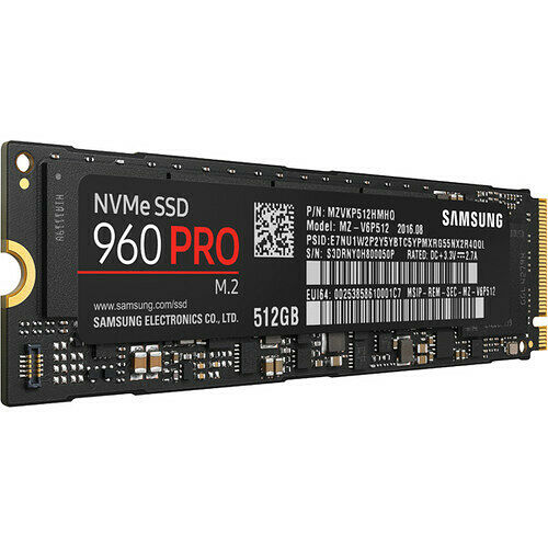 Samsung Série 960 Pro, 512 Go, M.2 (Type 2280)