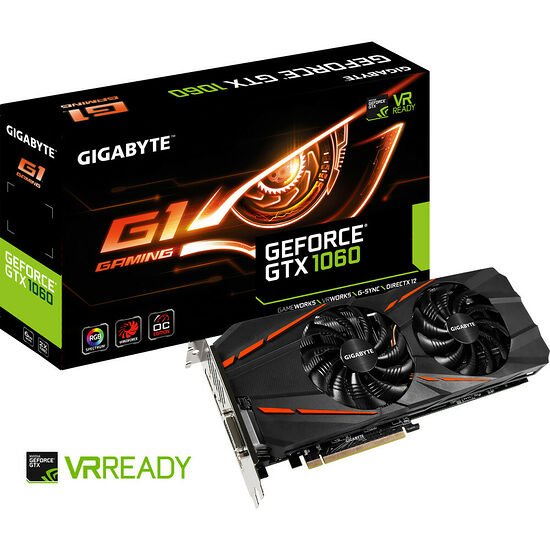 Gigabyte GeForce GTX 1060 G1 GAMING, 6 Go