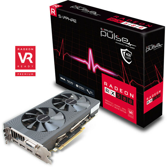 Sapphire Radeon RX 580 PULSE, 4 Go