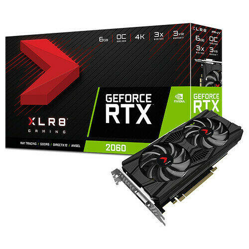 PNY GeForce RTX 2060 XLR8 Gaming Overclocked Edition, 6 Go
