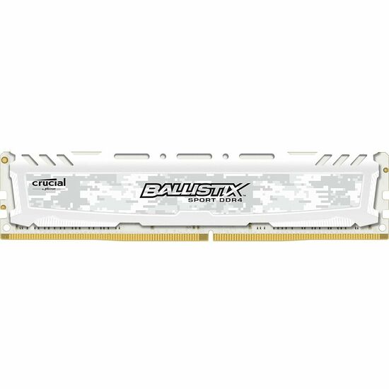 DDR4 Ballistix Sport LT, Blanc, 8 Go, 2666 MHz, CAS 16