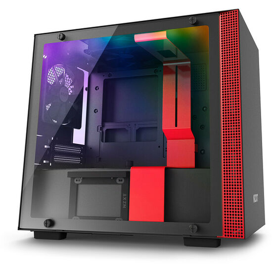 NZXT H200i - Noir mat/Rouge