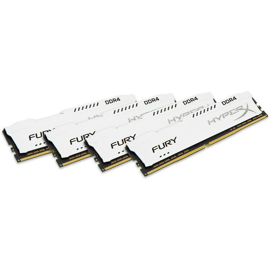 DDR4 HyperX Fury, Blanc, 32 Go (4 x 8 Go), 2933 MHz, CAS 17