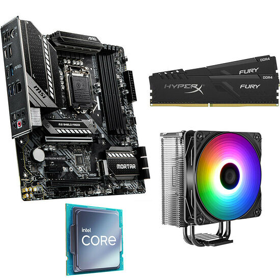 Kit évo Core i5-10400F + MSI MAG B460M Mortar + VT120 A-RGB + 16 Go