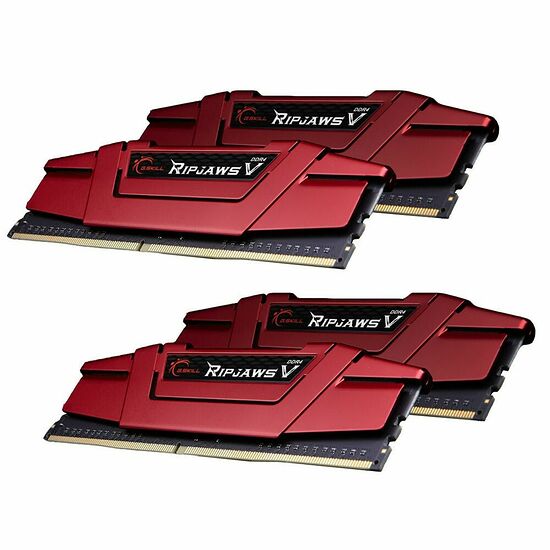 DDR4 G.Skill Ripjaws V, Rouge, 4 x 8 Go, 2800 MHz, CAS 15
