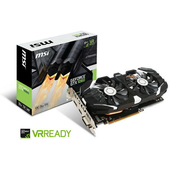 MSI GeForce GTX 1060 3GT OC, 3 Go