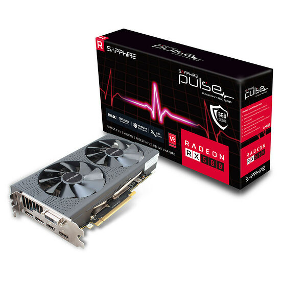Sapphire Radeon PULSE RX 580 8G G5 (8 Go)
