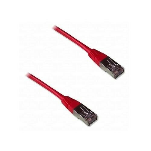 Câble ethernet RJ45 Cat.6 - Blindé - Rouge - 1 mètre