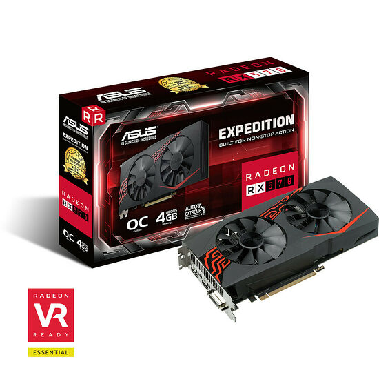 Asus Radeon RX 570 EX OC, 4 Go