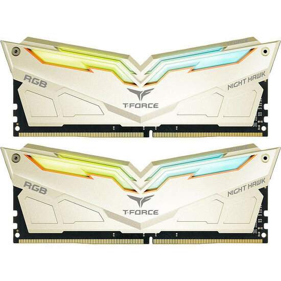 DDR4 T-FORCE Night Hawk Legend RGB Gold - 16 Go (2 x 8 Go) 3466 MHz - CAS 16