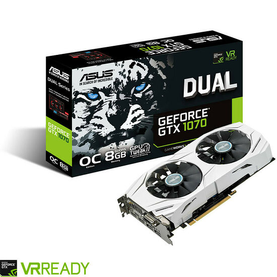Asus GeForce GTX 1070 DUAL OC, 8 Go