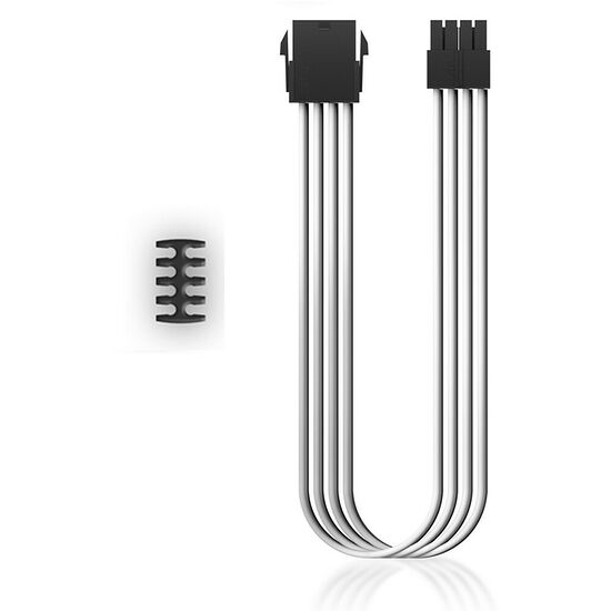 Câble rallonge gainé ATX 8 broches Deepcool - 30 cm - Blanc