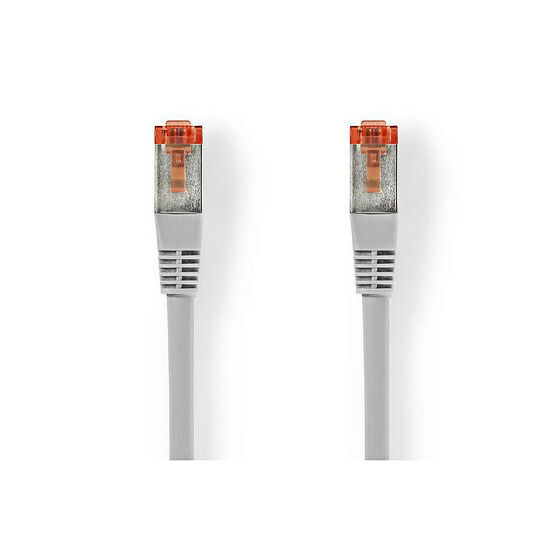 Câble ethernet RJ45 Cat.6 - Blindé - Gris - 30 mètres