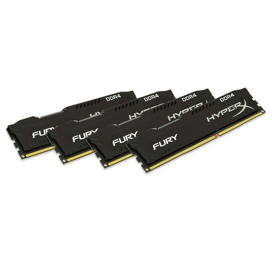 DDR4 HyperX Fury, Noir, 32 Go (4 x 8 Go), 2133 MHz, CAS 14