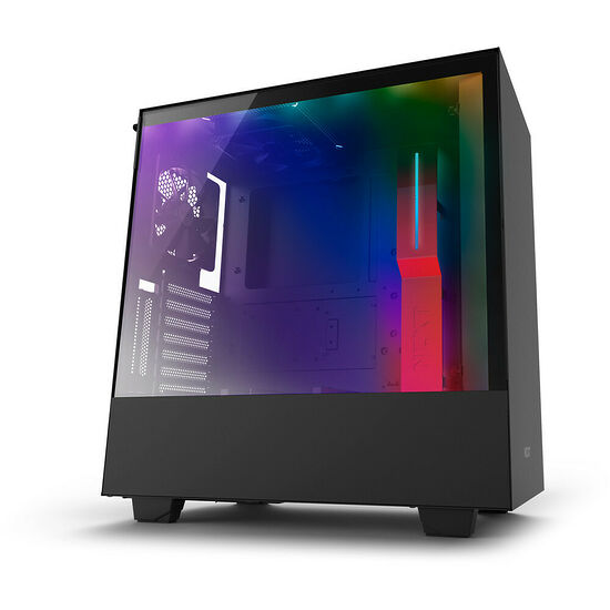 NZXT H500i, Noir mat/Rouge
