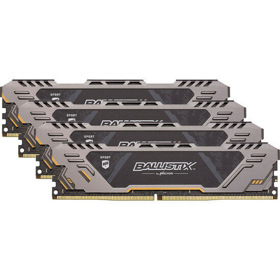 DDR4 Ballistix Sport AT, 32 Go (4 x 8 Go), 2666 MHz, CAS 16