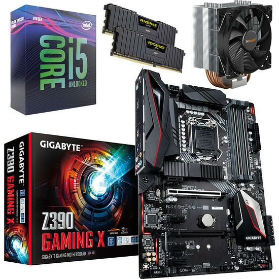Kit évo Core i5-9600K + Gigabyte Z390 GAMING X + Pure Rock 2 + 16 Go