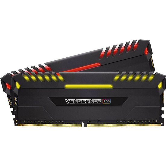 DDR4 Corsair Vengeance RGB, Noir, 2 x 8 Go, 2666 MHz, CAS 16