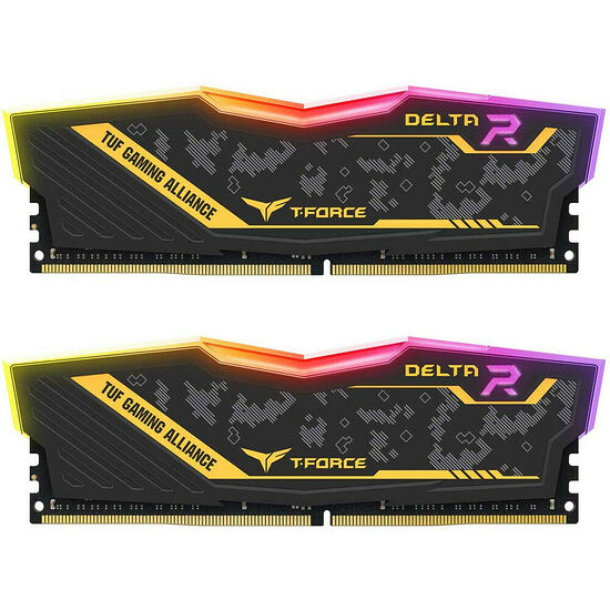 DDR4 T-FORCE Delta TUF Alliance RGB - 32 Go (2 x 16 Go) 3200 MHz - CAS 16