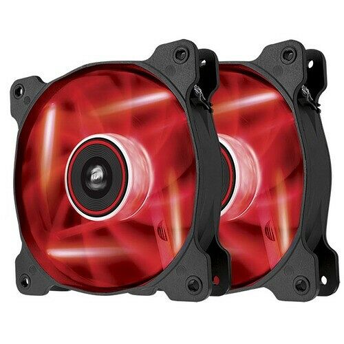 Pack de 2 ventilateurs Corsair SP 120 High Static Pressure, 120 mm (LED Rouges)