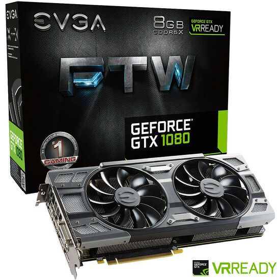 EVGA GeForce GTX 1080 FTW GAMING ACX 3.0, 8 Go