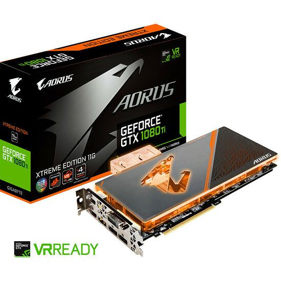 Gigabyte AORUS GeForce GTX 1080 Ti Waterforce XTREME Edition, 11 Go