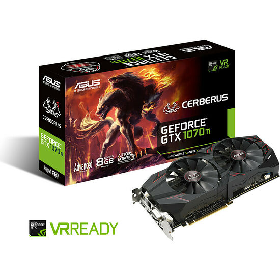 Asus Cerberus GeForce GTX 1070 Ti, 8 Go