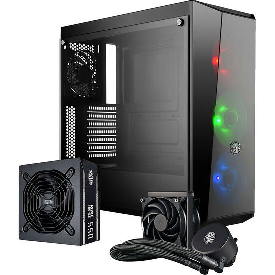 Cooler Master MasterBox Lite 5 RGB + Alimentation 550W + Watercooling ML120