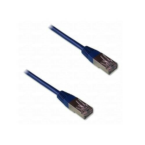 Câble ethernet RJ45 Cat.6 - Blindé - Bleu - 5 mètres.