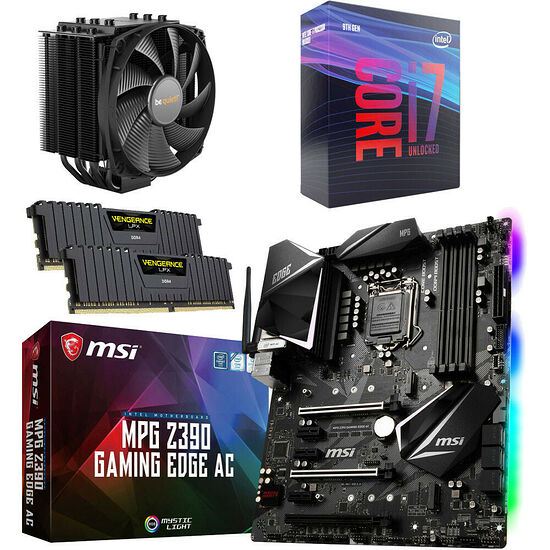 Kit évo Core i7-9700K + MSI MPG Z390 GAMING EDGE AC + Dark Rock 4 + 16 Go
