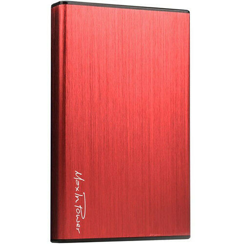 Boitier externe pour disque dur 2.5" SATA - Rouge - MaxInPower