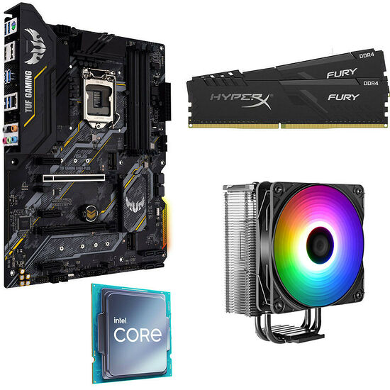 Kit évo Core i5-10400F + ASUS TUF GAMING B460-PLUS + VT120 A-RGB + 16 Go