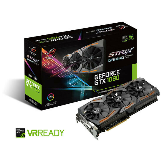 Asus GeForce GTX 1080 ROG STRIX OC v2, 8 Go