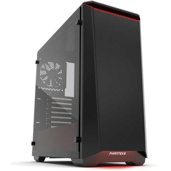 Phanteks Eclipse P400S (Silent Edition) Tempered Glass - Noir/Rouge