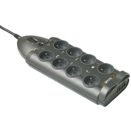 Multiprise parafoudre S8 Lan TV, 8 prises, Infosec